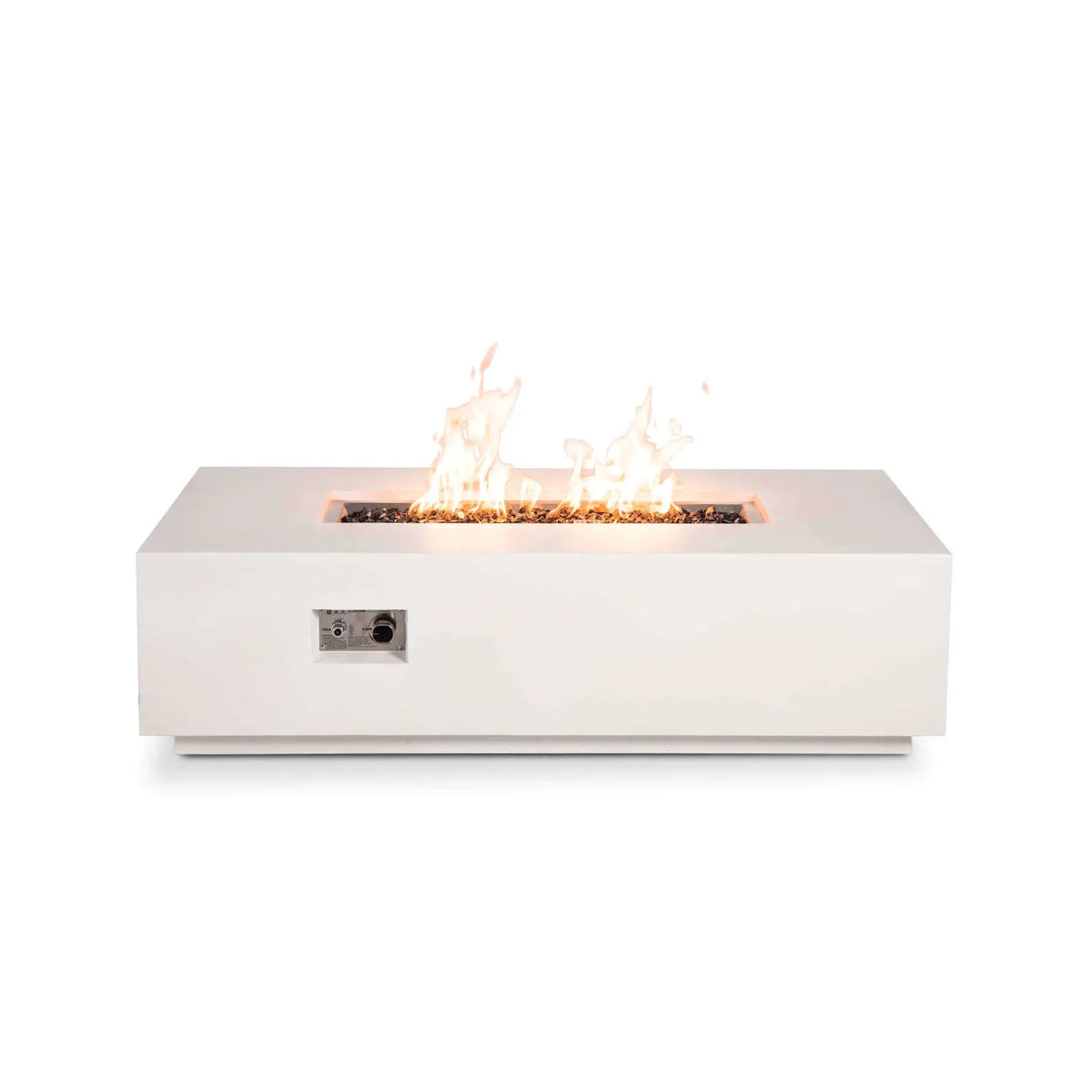 Flame Havens 56" x 30" Rectangle GFRC Concrete Natural Gas Fire Pit