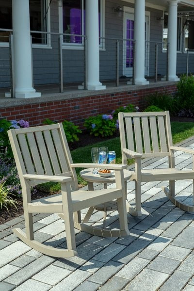 Seaside Greenwich Rocker Slatted – Modern Outdoor Patio Rocking Chair