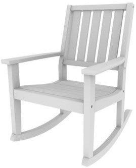 Seaside Greenwich Rocker Slatted – Modern Outdoor Patio Rocking Chair