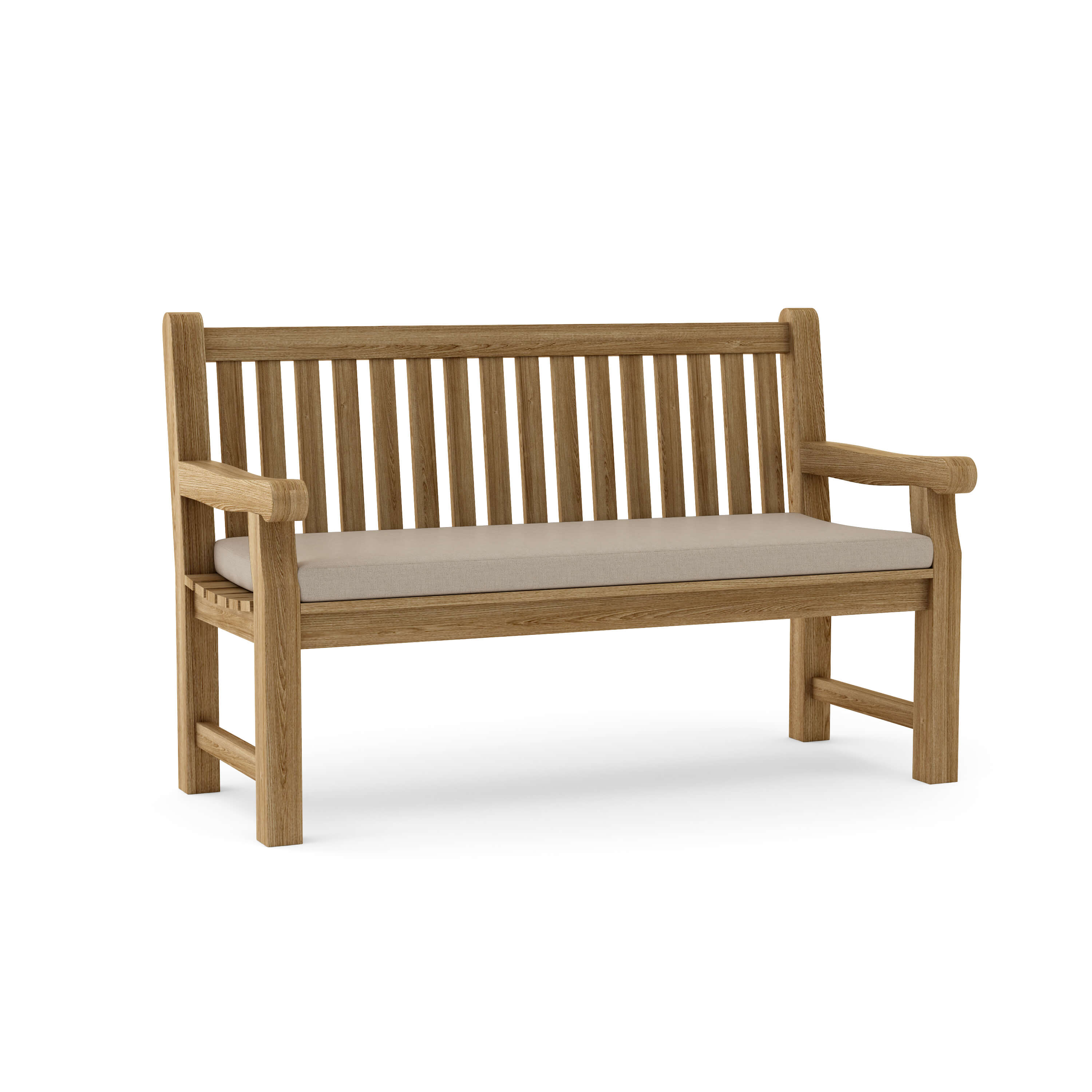 Anderson Teak Devonshire 3-Seater Extra Thick Bench – Solid Teak Outdoor Garden Bench