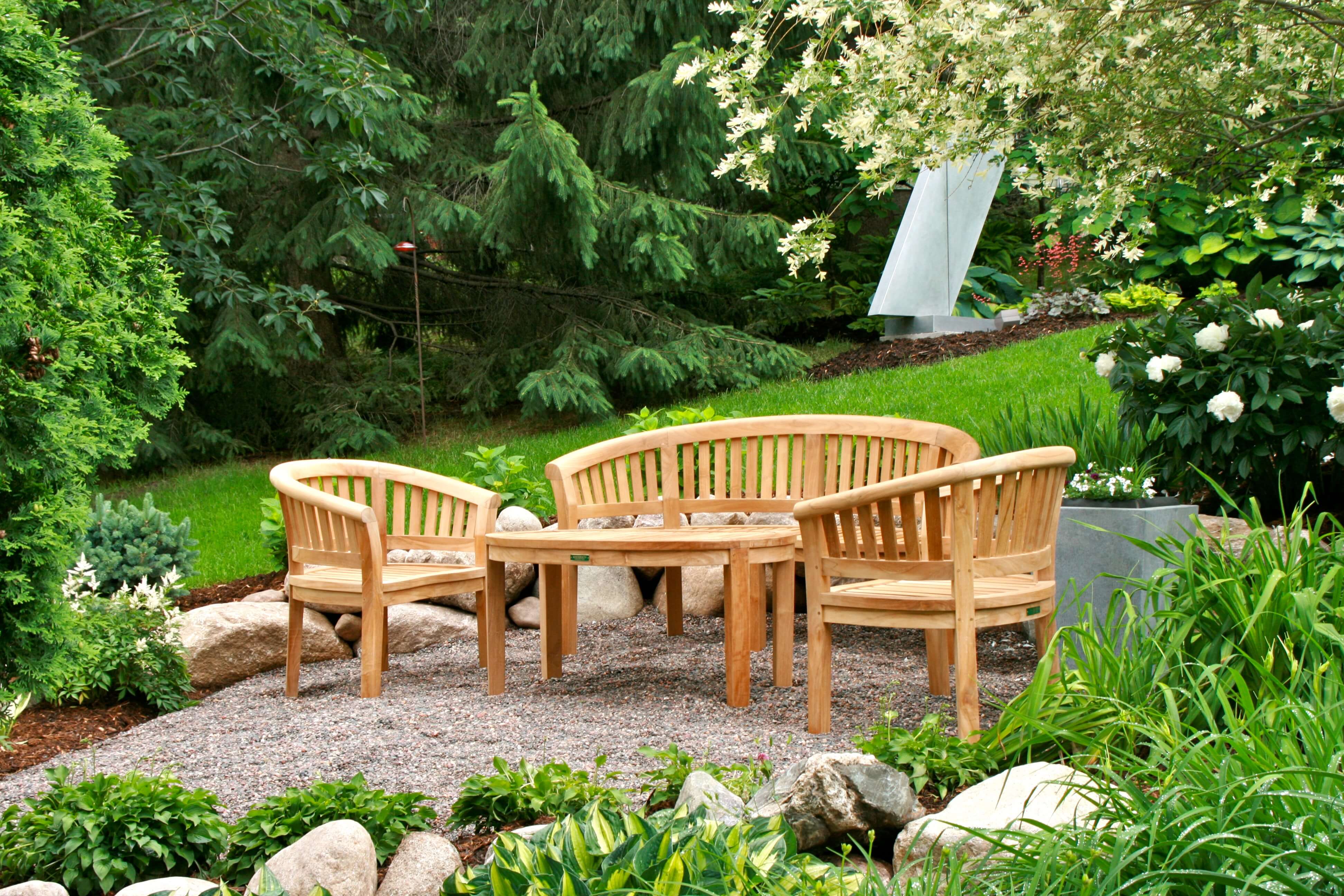 Anderson Teak – Curve 3-Seater Bench – Extra Thick Grade-A Teak Outdoor Seating