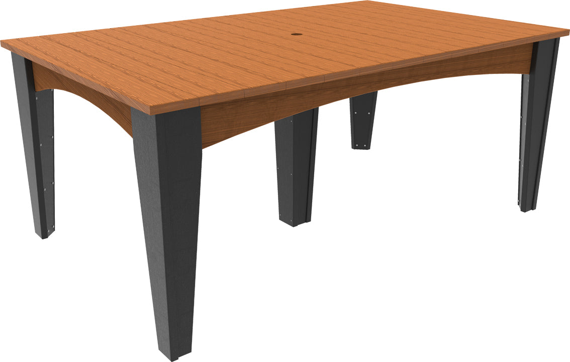 LuxCraft – Island Dining Table 44″ x 72″ – Modern Outdoor Table for Six
