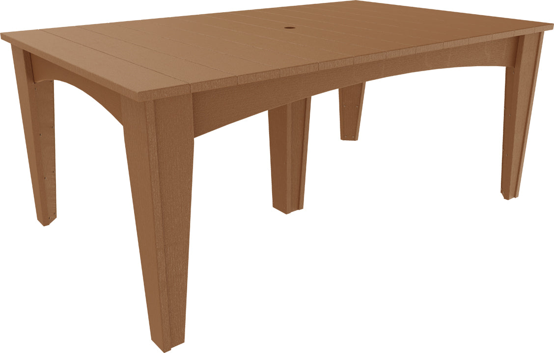 LuxCraft – Island Dining Table 44″ x 72″ – Modern Outdoor Table for Six