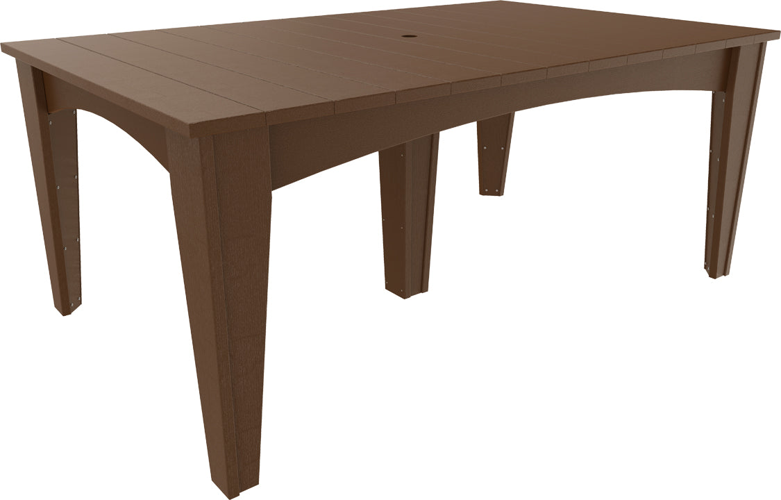 LuxCraft – Island Dining Table 44″ x 72″ – Modern Outdoor Table for Six