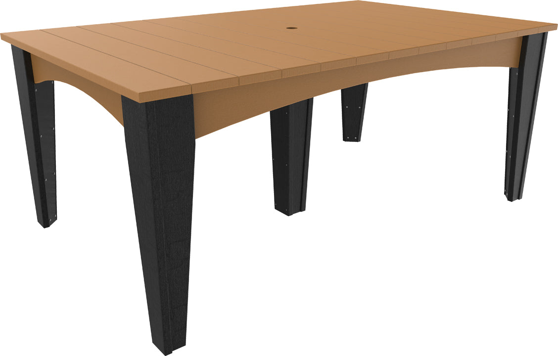 LuxCraft – Island Dining Table 44″ x 72″ – Modern Outdoor Table for Six