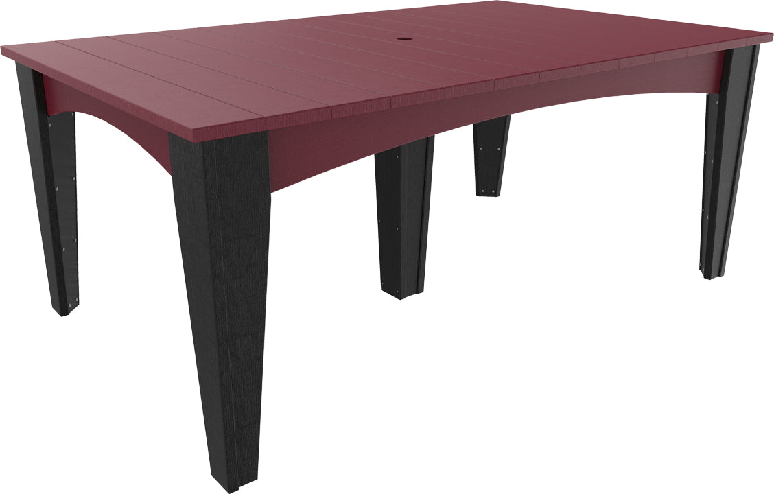 LuxCraft – Island Dining Table 44″ x 72″ – Modern Outdoor Table for Six