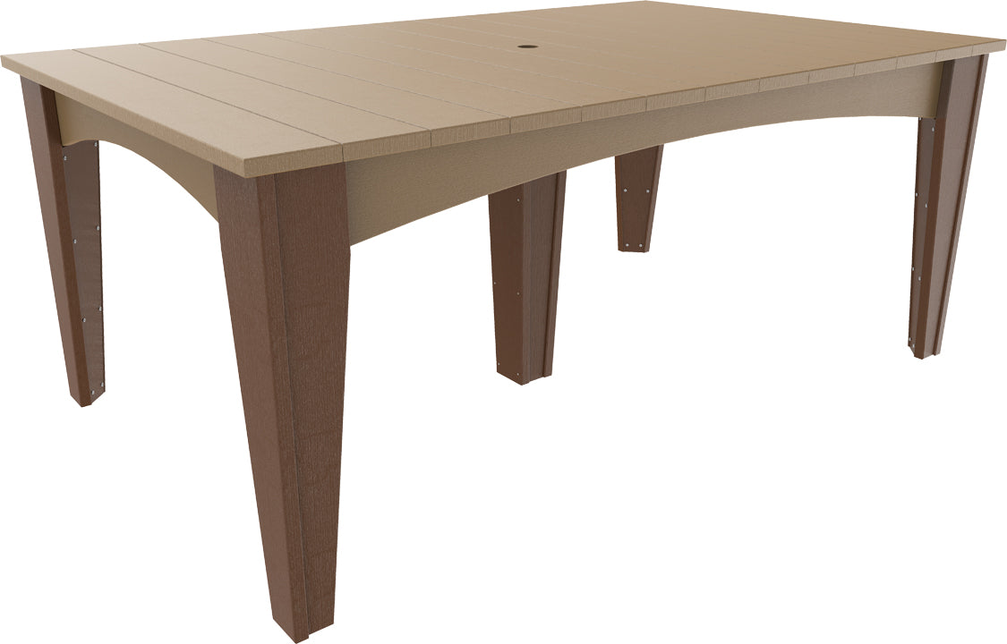 LuxCraft – Island Dining Table 44″ x 72″ – Modern Outdoor Table for Six