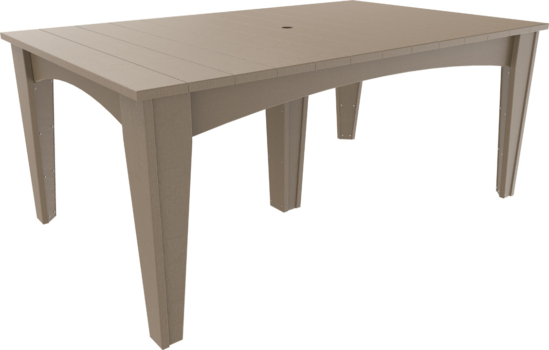LuxCraft – Island Dining Table 44″ x 72″ – Modern Outdoor Table for Six