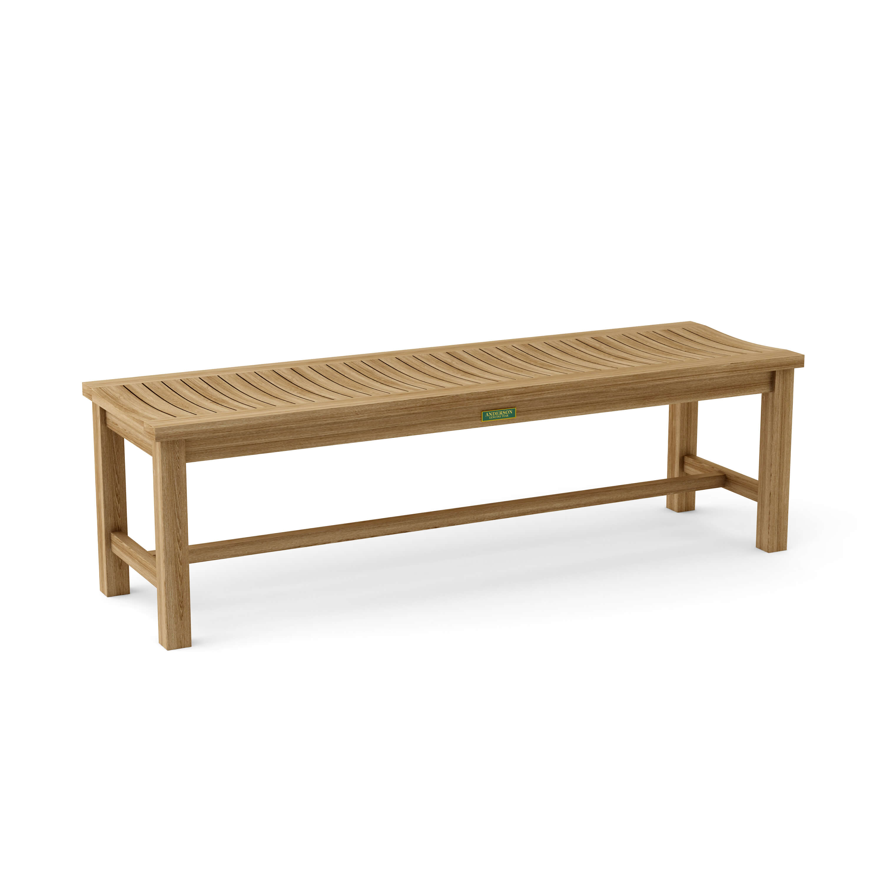 Anderson Teak – Casablanca 3-Seater Backless Bench – Curved Teak Seating