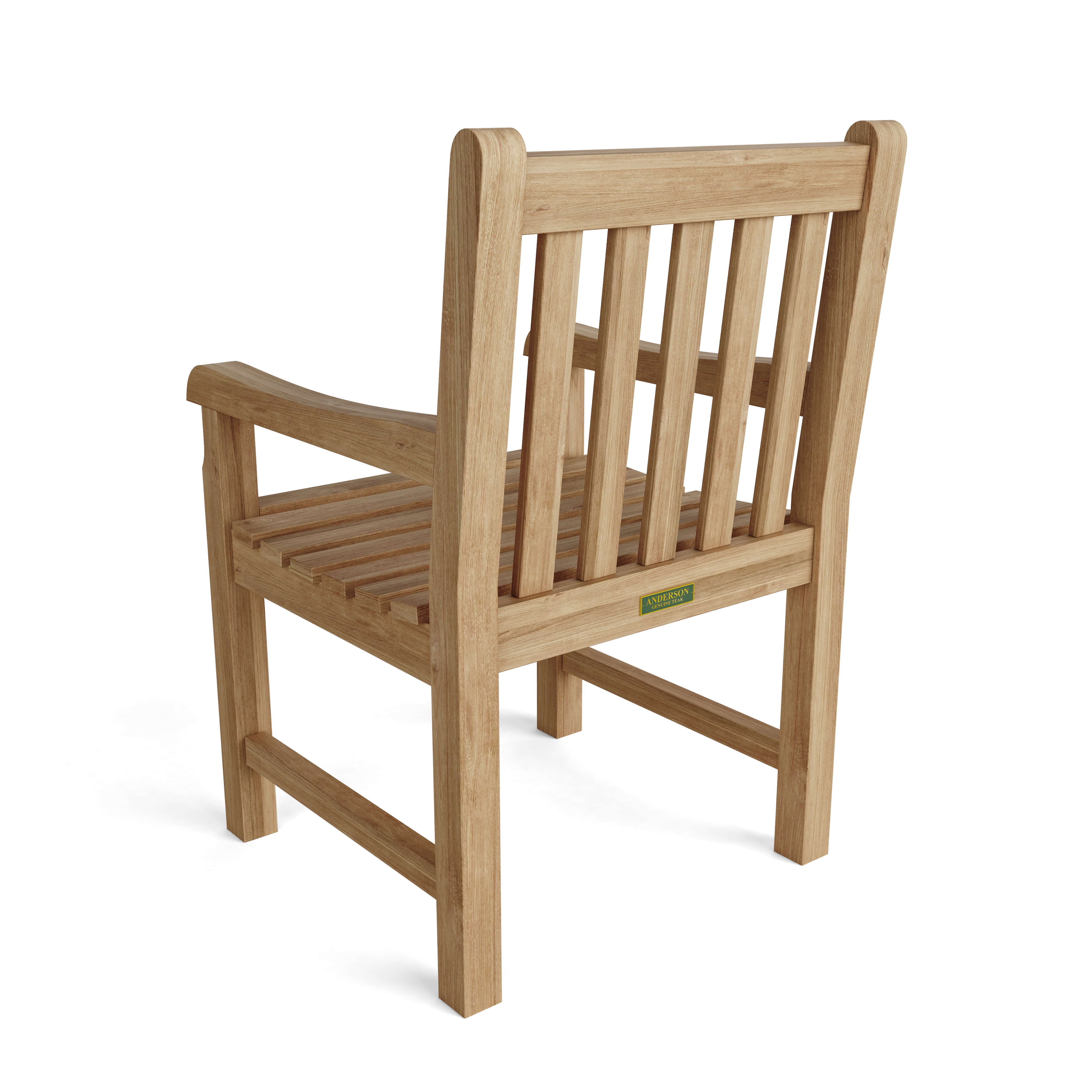 Anderson Teak Classic Dining Armchair – Solid Teak Outdoor Dining Seating