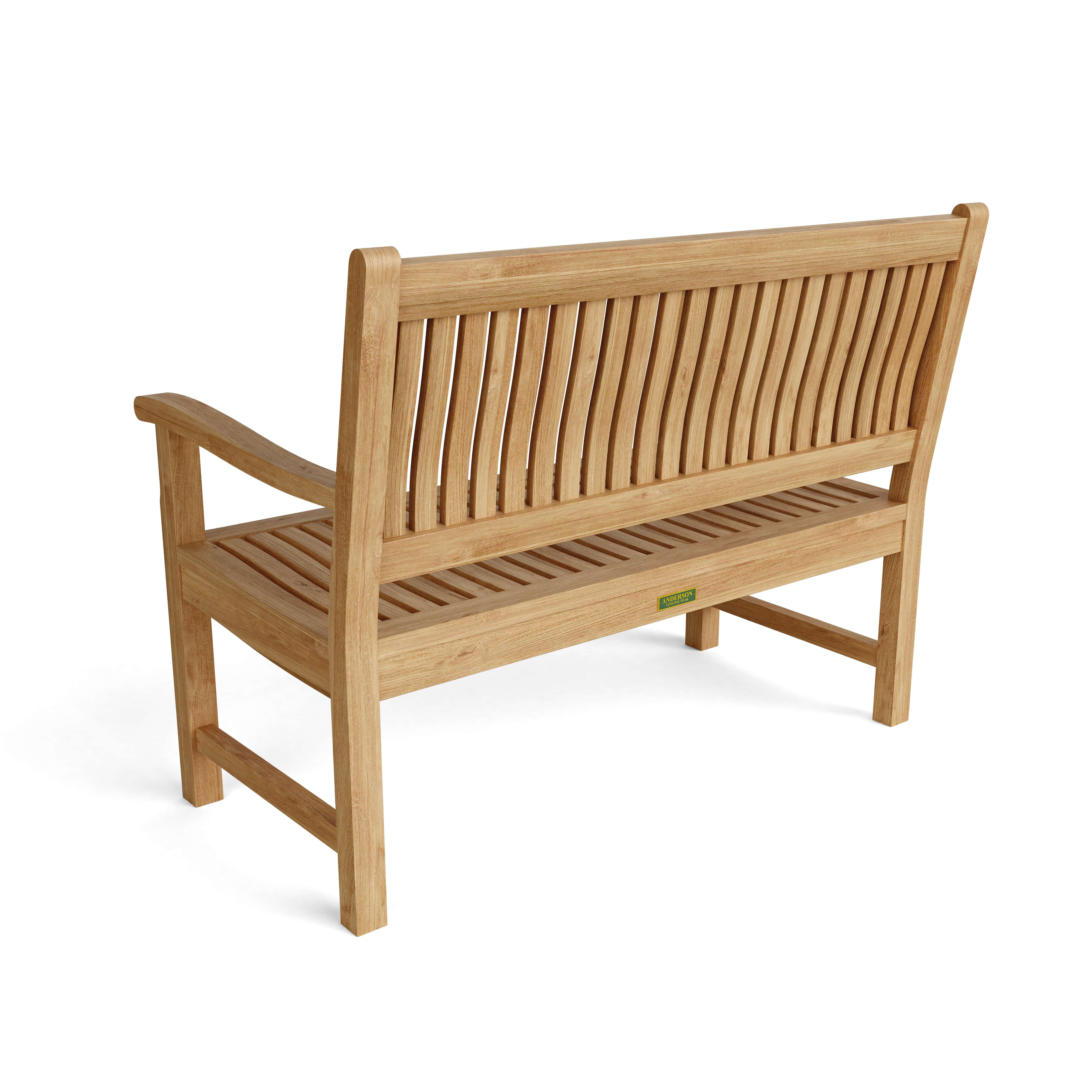 Anderson Teak Del-Amo 2-Seater Bench – Solid Teak Outdoor Garden Bench