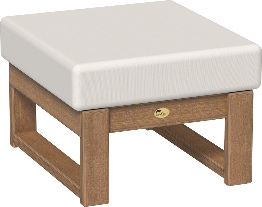 LuxCraft Lanai Deep Seating Ottoman – Weather-Resistant Cushioned Comfort