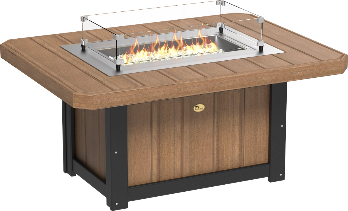 LuxCraft – Lumin Fire Pit 51″ Rectangular – Modern Outdoor Gas Fire Pit