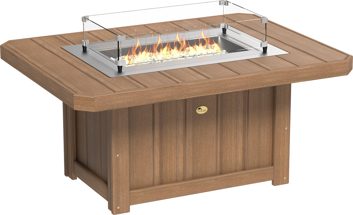 LuxCraft – Lumin Fire Pit 51″ Rectangular – Modern Outdoor Gas Fire Pit