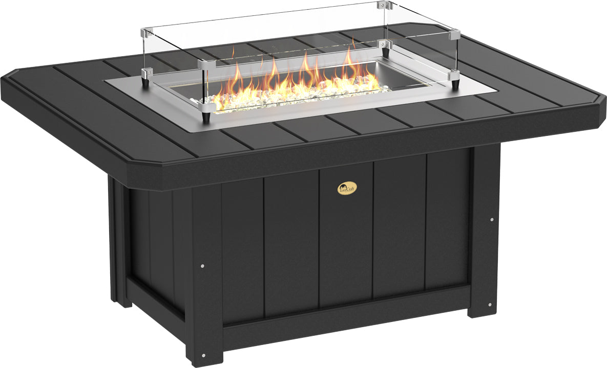 LuxCraft – Lumin Fire Pit 51″ Rectangular – Modern Outdoor Gas Fire Pit