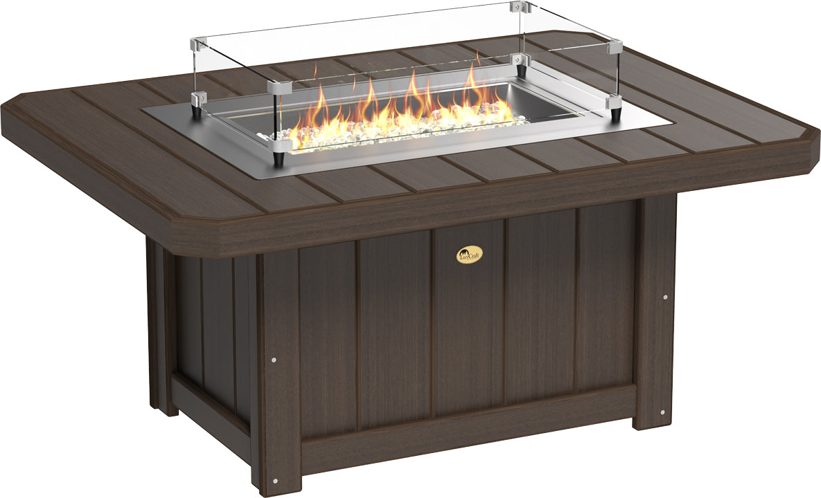 LuxCraft – Lumin Fire Pit 51″ Rectangular – Modern Outdoor Gas Fire Pit