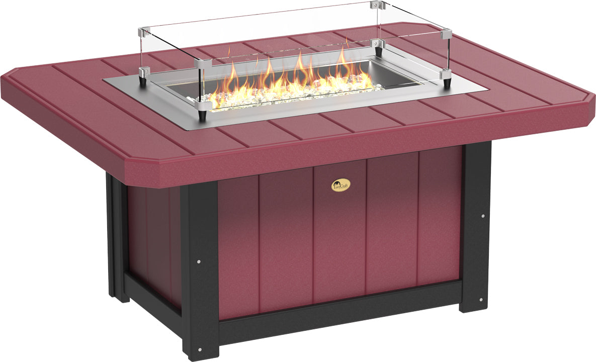 LuxCraft – Lumin Fire Pit 51″ Rectangular – Modern Outdoor Gas Fire Pit