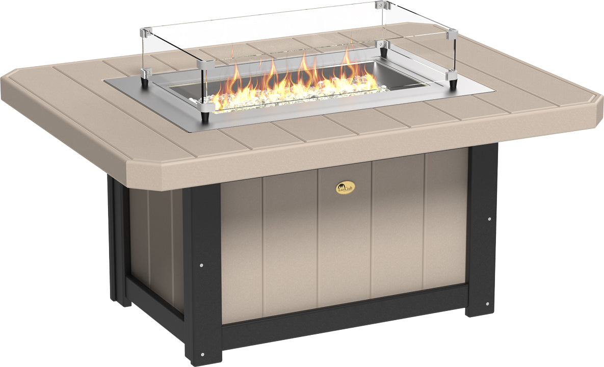 LuxCraft – Lumin Fire Pit 51″ Rectangular – Modern Outdoor Gas Fire Pit