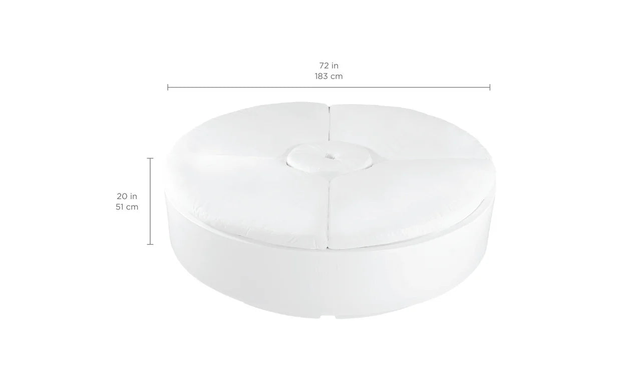 Signature Round Sunbed – Luxury In-Pool Outdoor Daybed