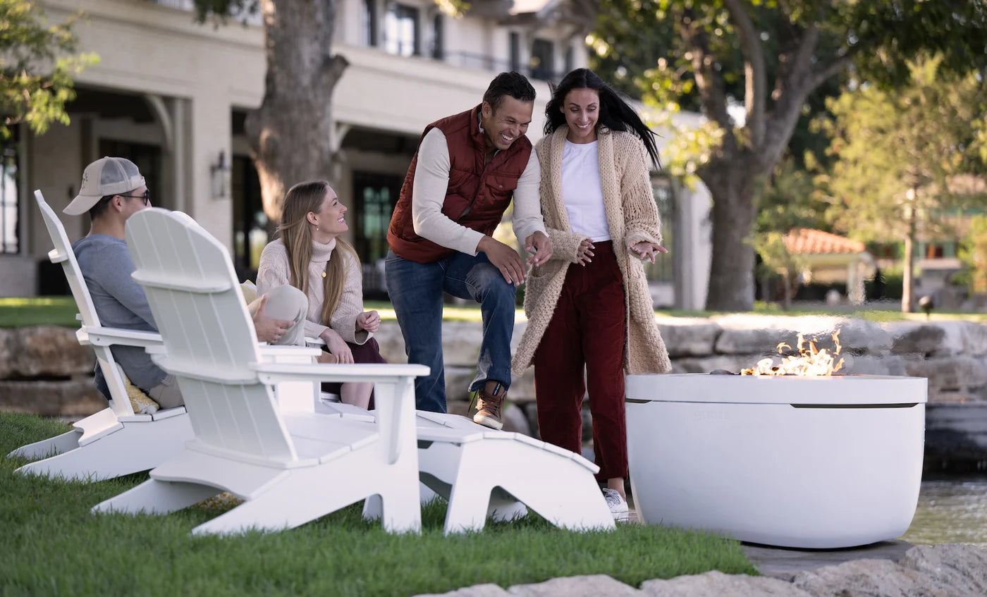 Ledge Lounger Legacy Adirondack Ottoman All-Weather Outdoor Footrest