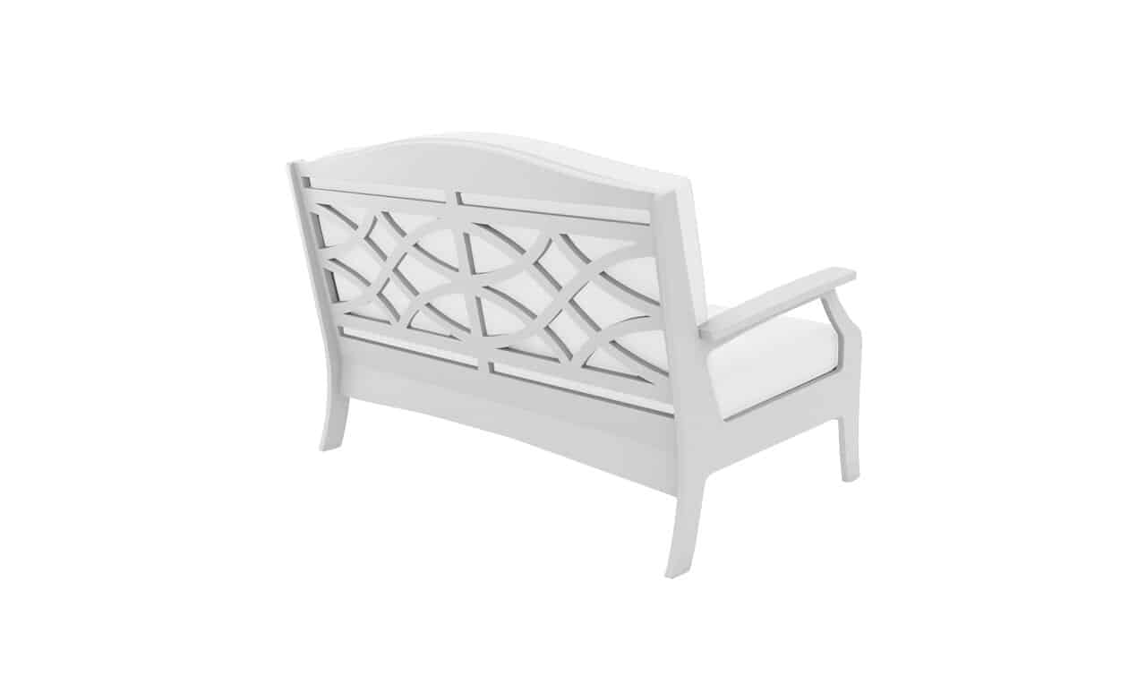 Ledge Lounger Legacy Loveseat – Cushioned All-Weather Outdoor Patio Loveseat
