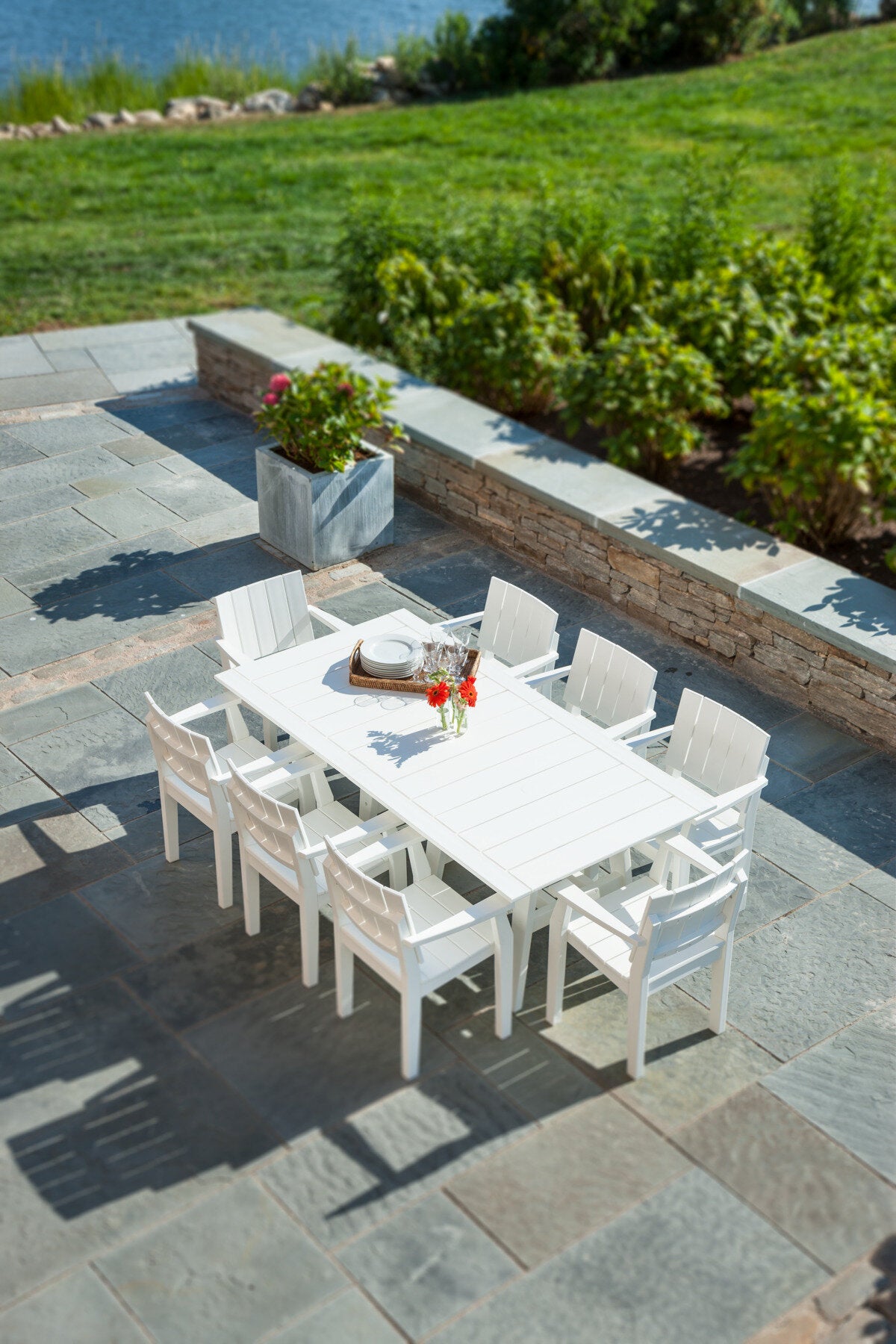Seaside MAD Dining Table 40″ x 85″ – Modern Outdoor Patio Table