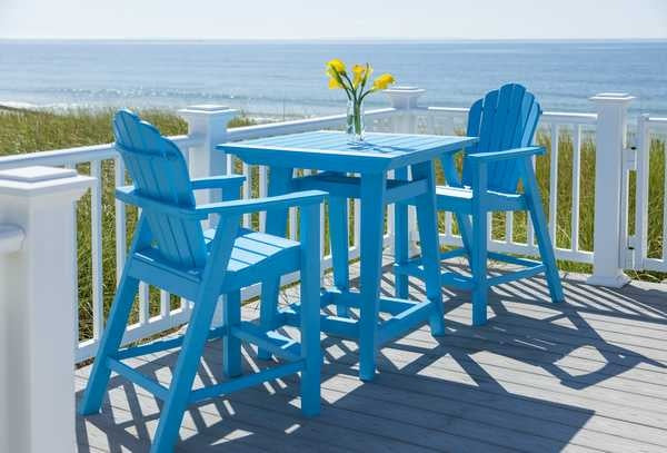 Seaside MAD Balcony Table 40″ x 40″ – Modern Outdoor Patio Table