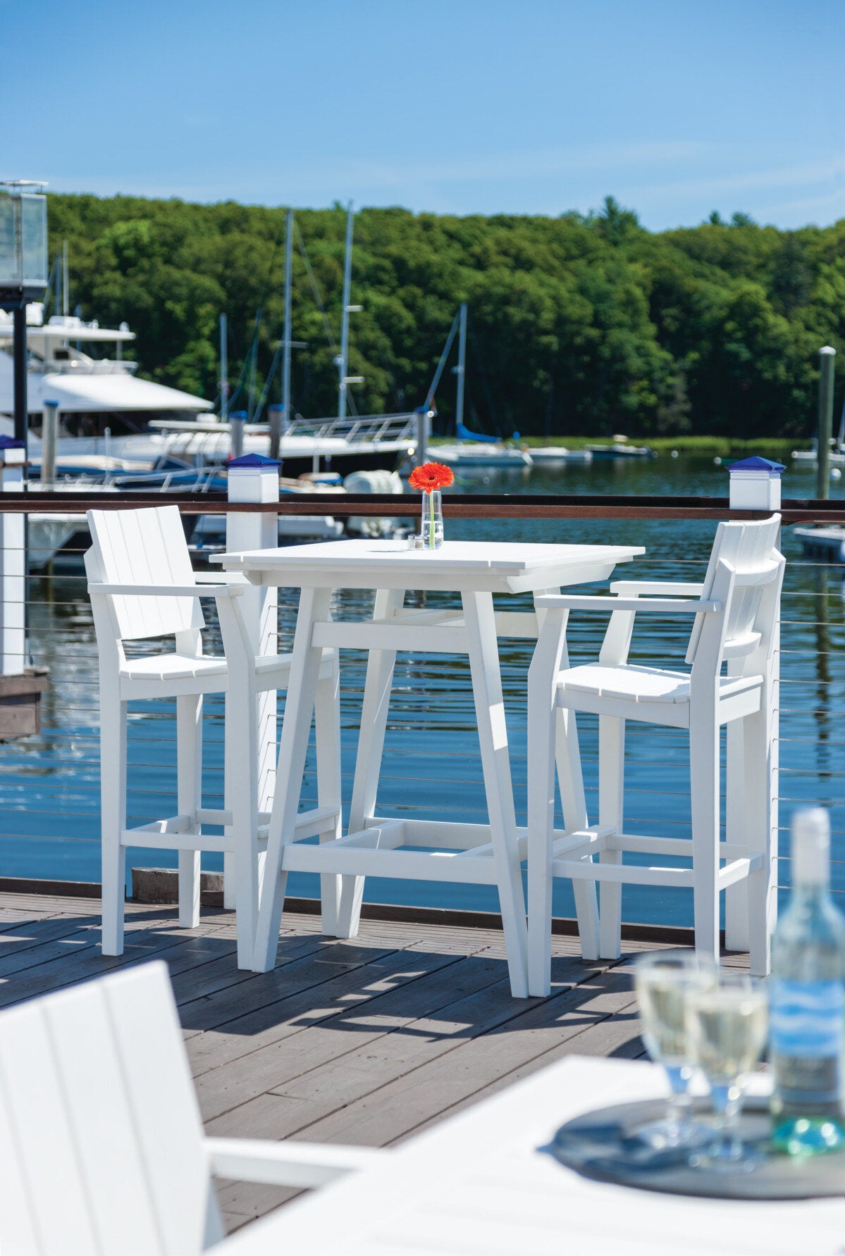 Seaside MAD Bar Arm Chair – Outdoor Bar Height Patio Chair with Arms