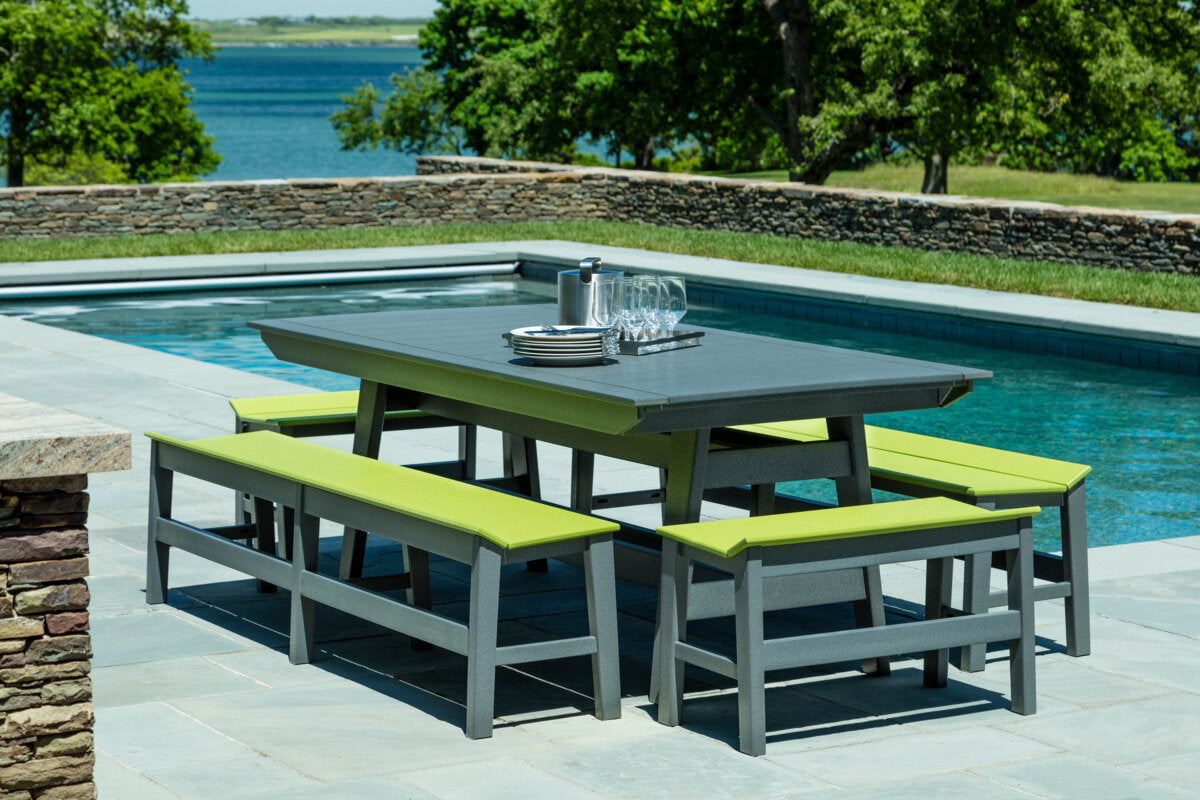 Seaside MAD Dining Table 40″ x 85″ – Modern Outdoor Patio Table