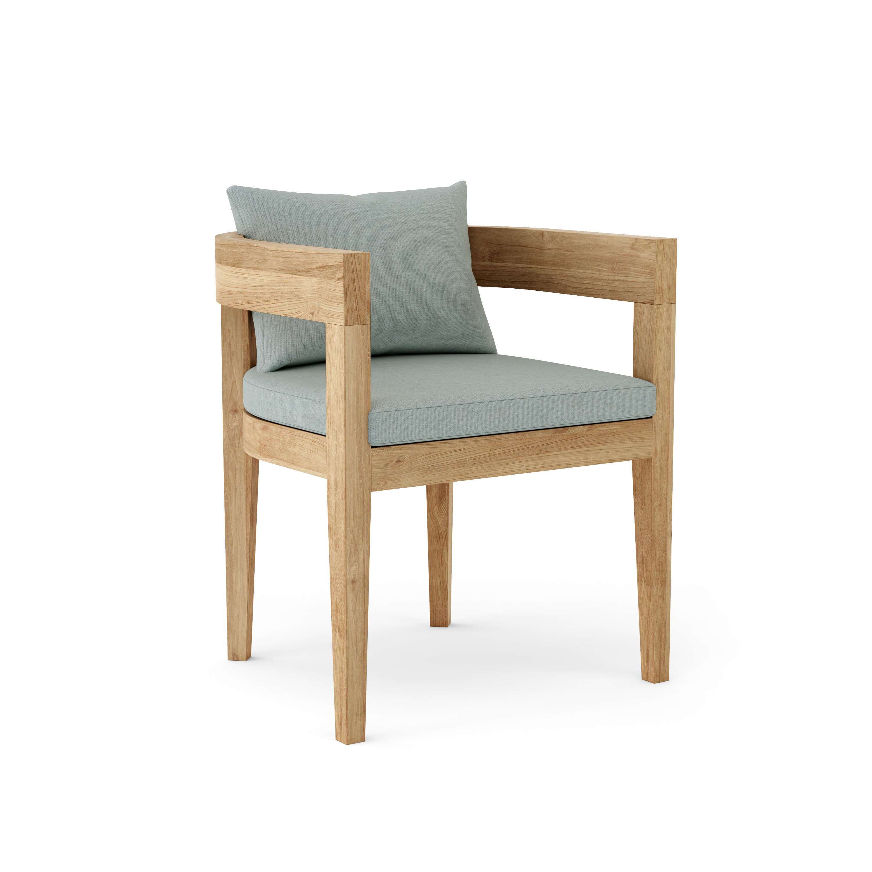 Anderson Teak Coronado Dining Armchair – Teak Outdoor Dining Seating with Cushions