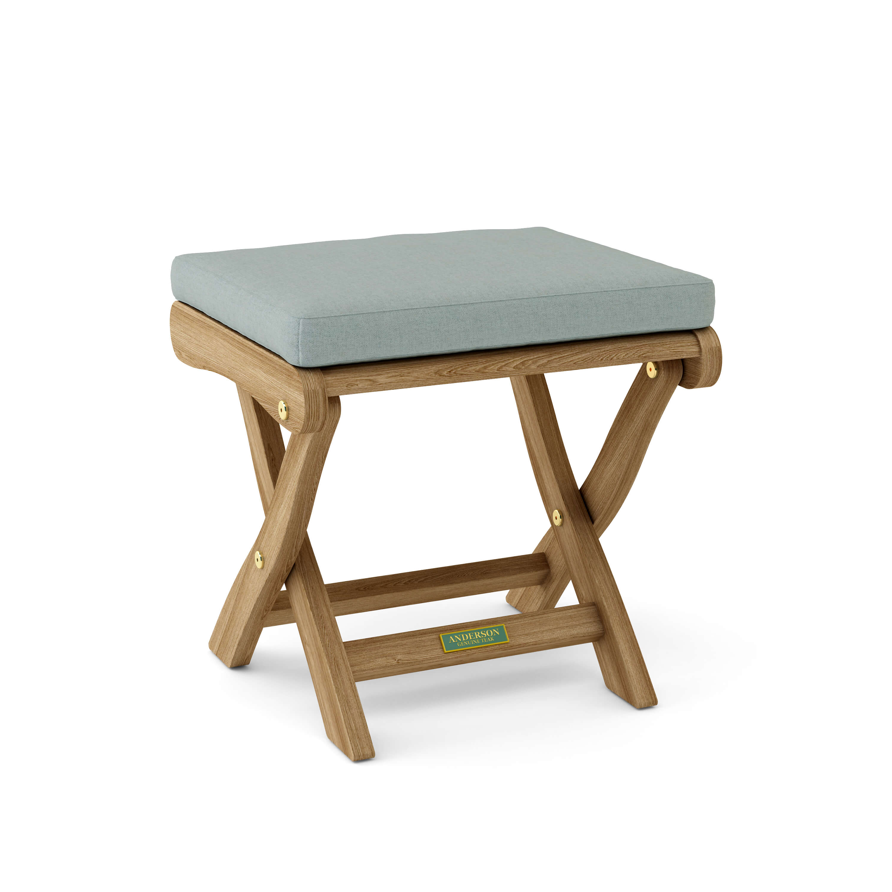 Anderson Teak Katana Folding Backless Chair – Teak Outdoor Stool & Seat
