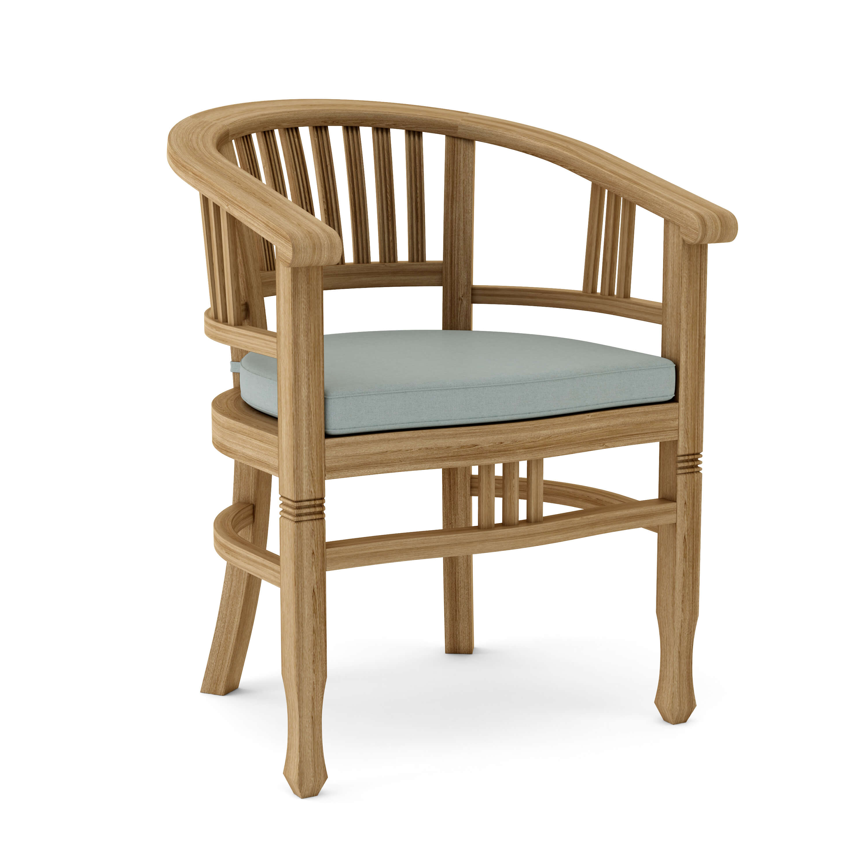 Anderson Teak Captain Dining Armchair – Solid Teak Outdoor Dining Seating