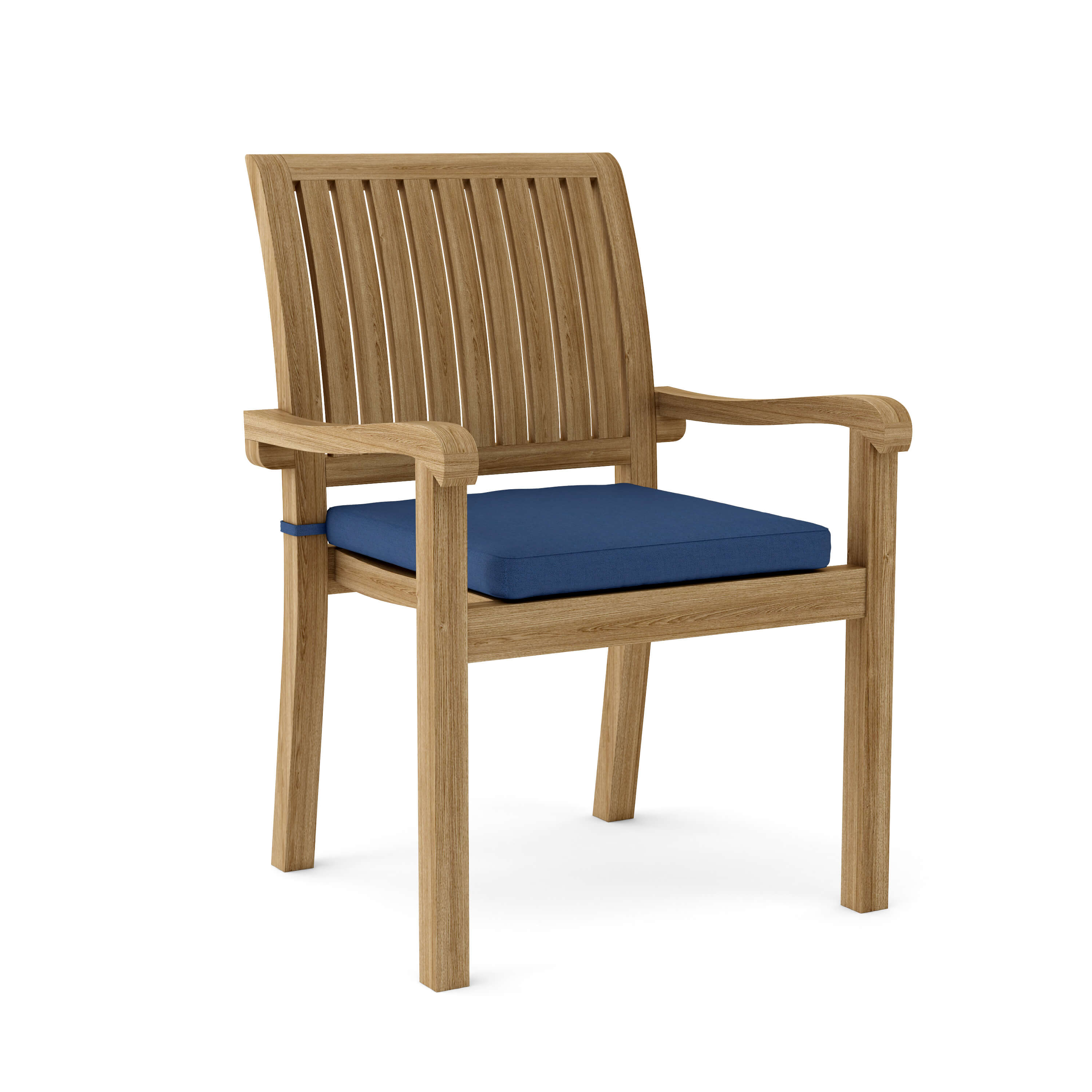 Anderson Teak Aspen Stacking Armchair(4-PCS) – Solid Teak Outdoor Seating