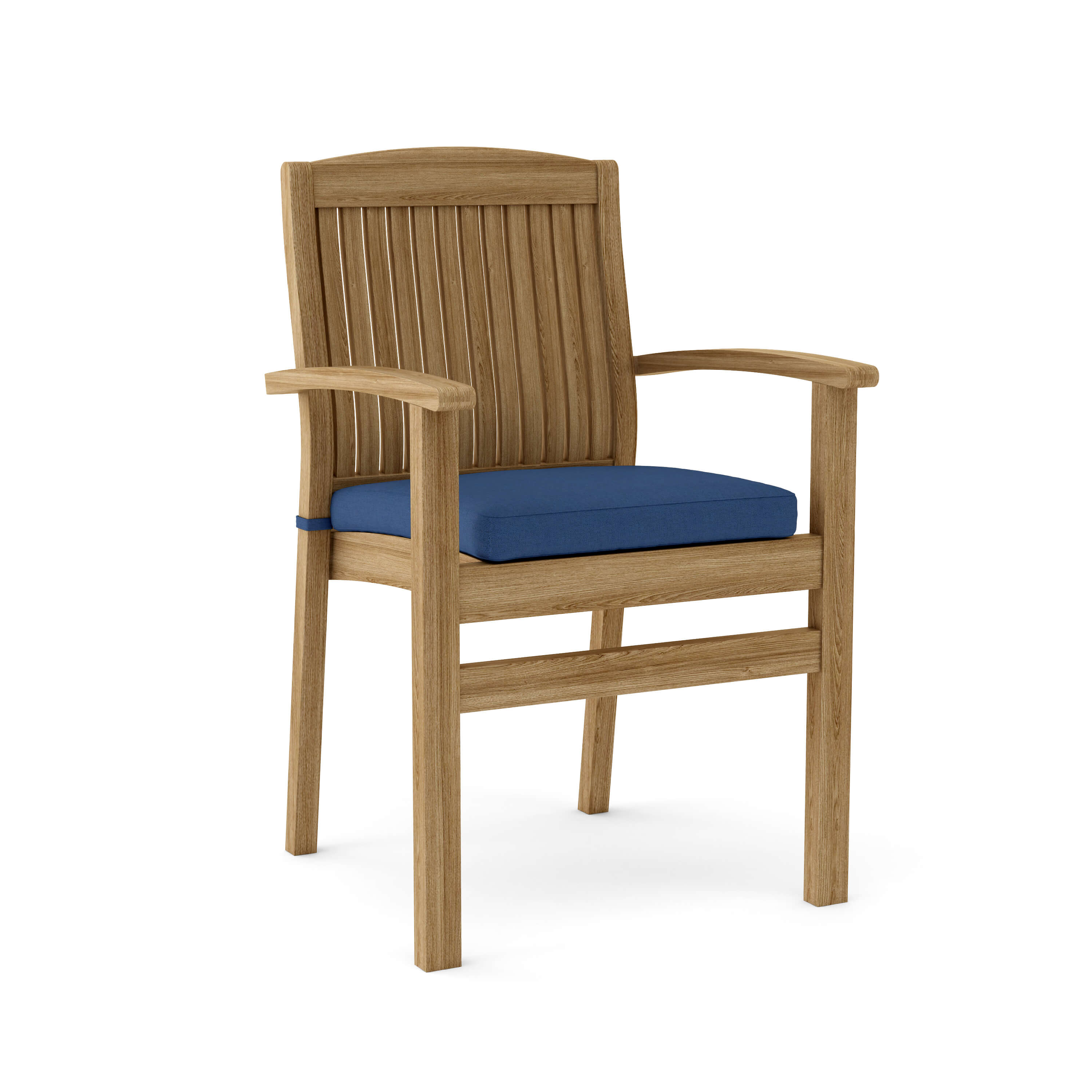 Anderson Teak Sahara Stacking Armchair (4-PCS) – Solid Teak Outdoor Seating