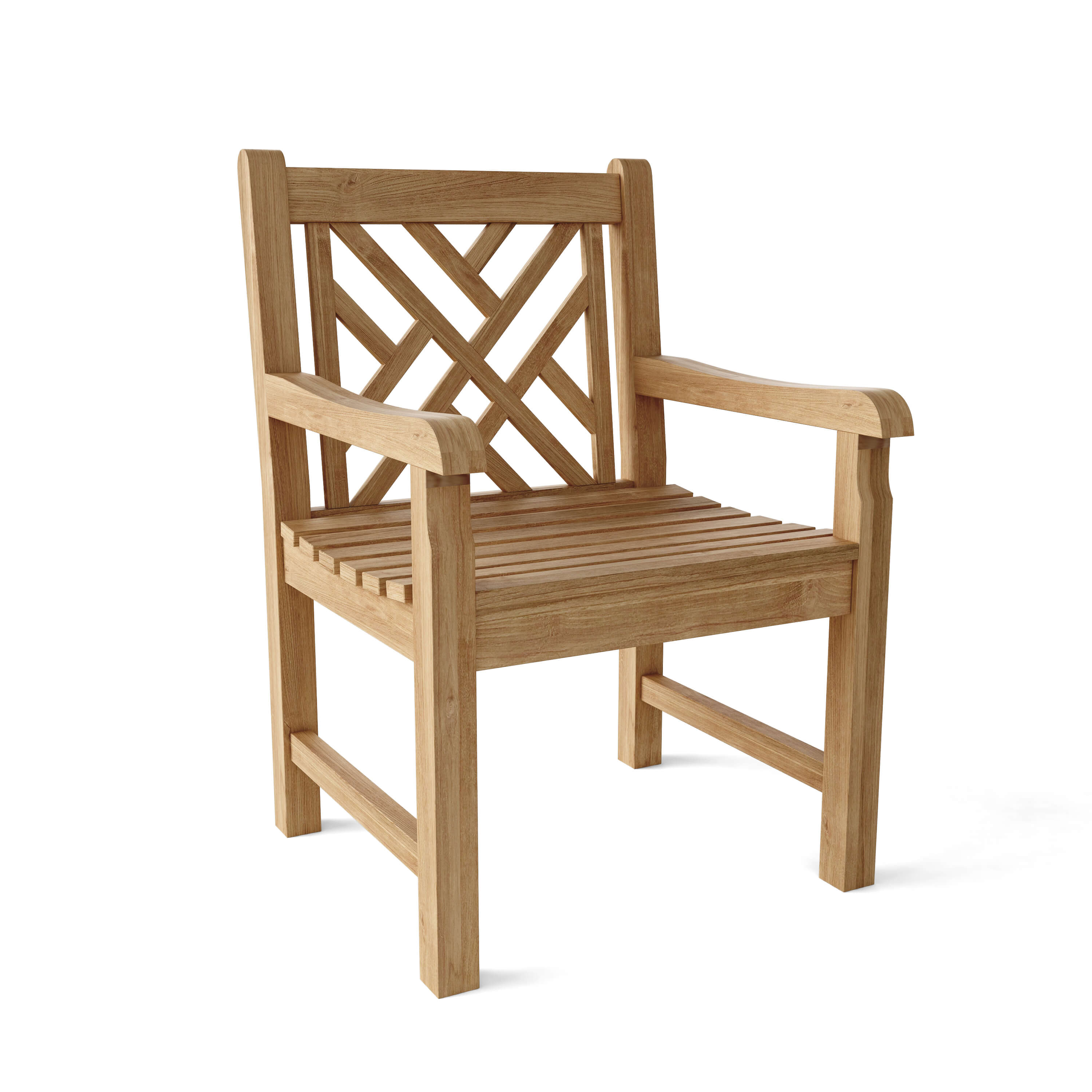 Anderson Teak Vilano Dining Armchair – Solid Teak Outdoor Dining Seating