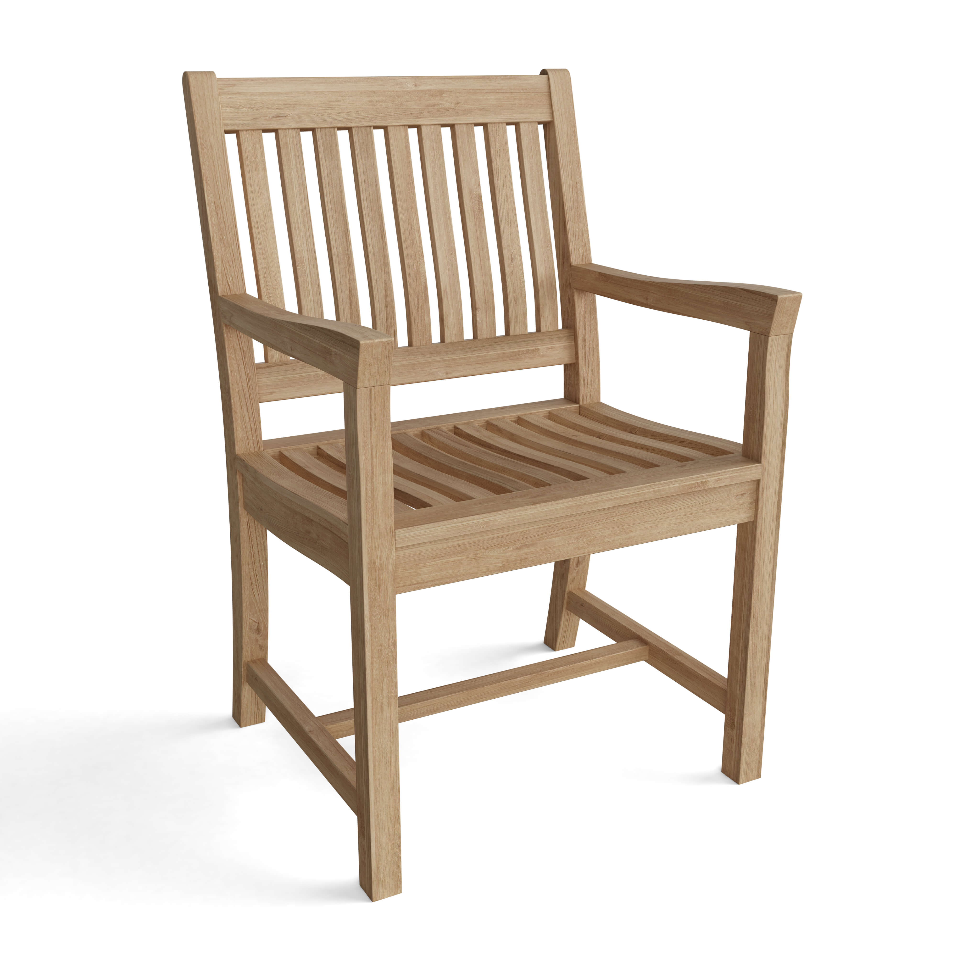 Anderson Teak Rialto Dining Armchair – Solid Teak Outdoor Dining Seating