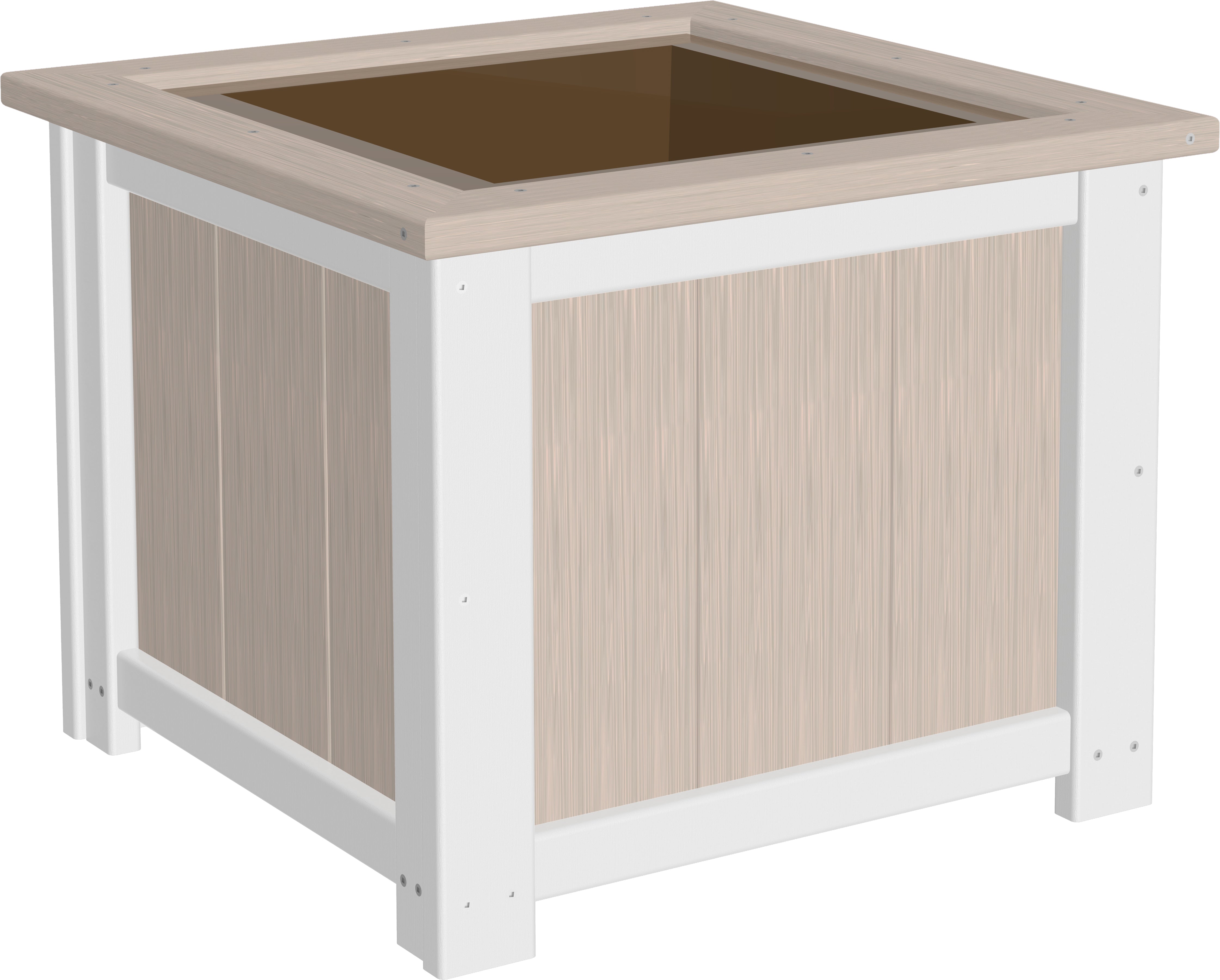 LuxCraft – Square Planter – Durable Outdoor Planter with Drainage Liner