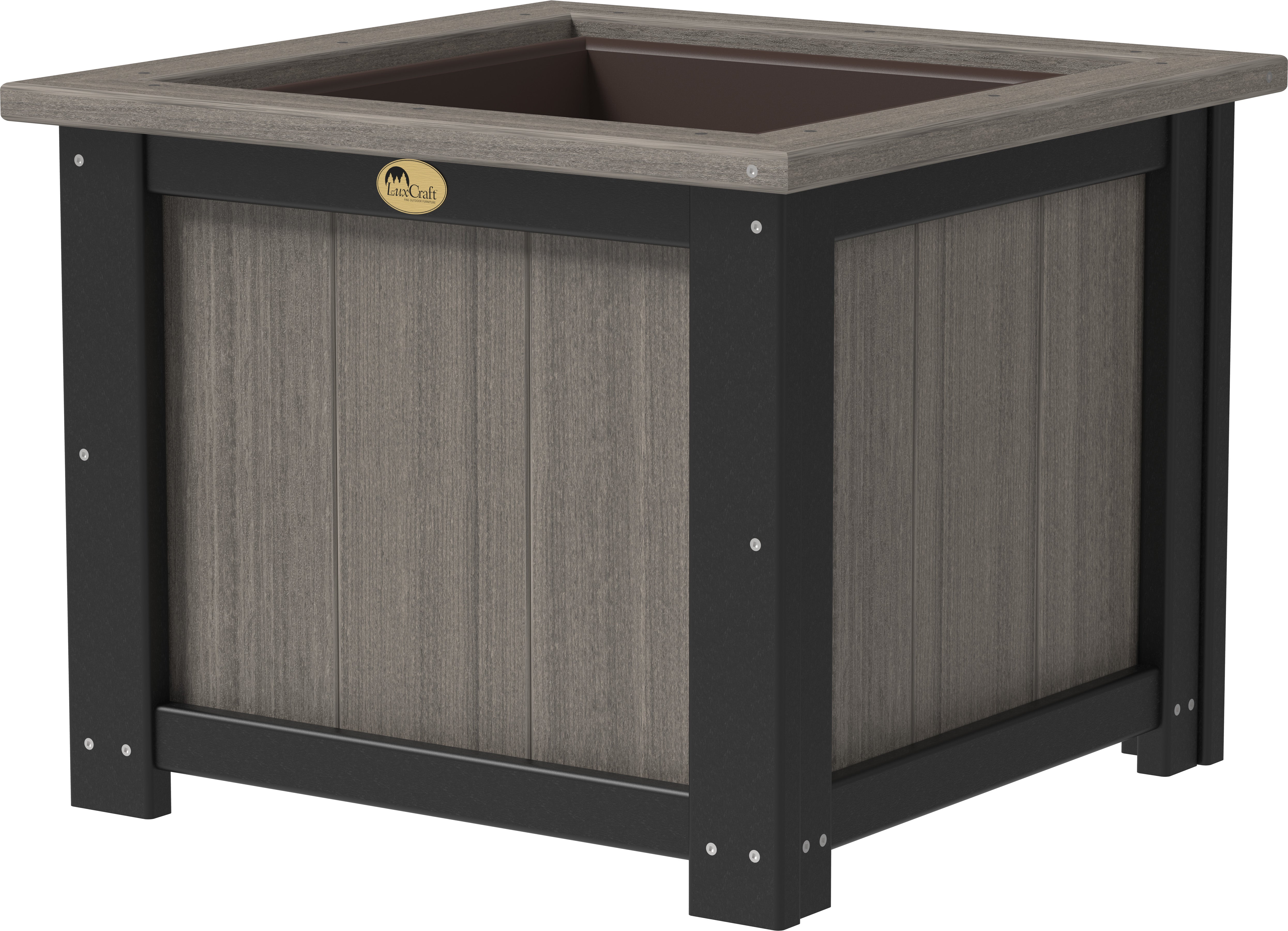 LuxCraft – Square Planter – Durable Outdoor Planter with Drainage Liner