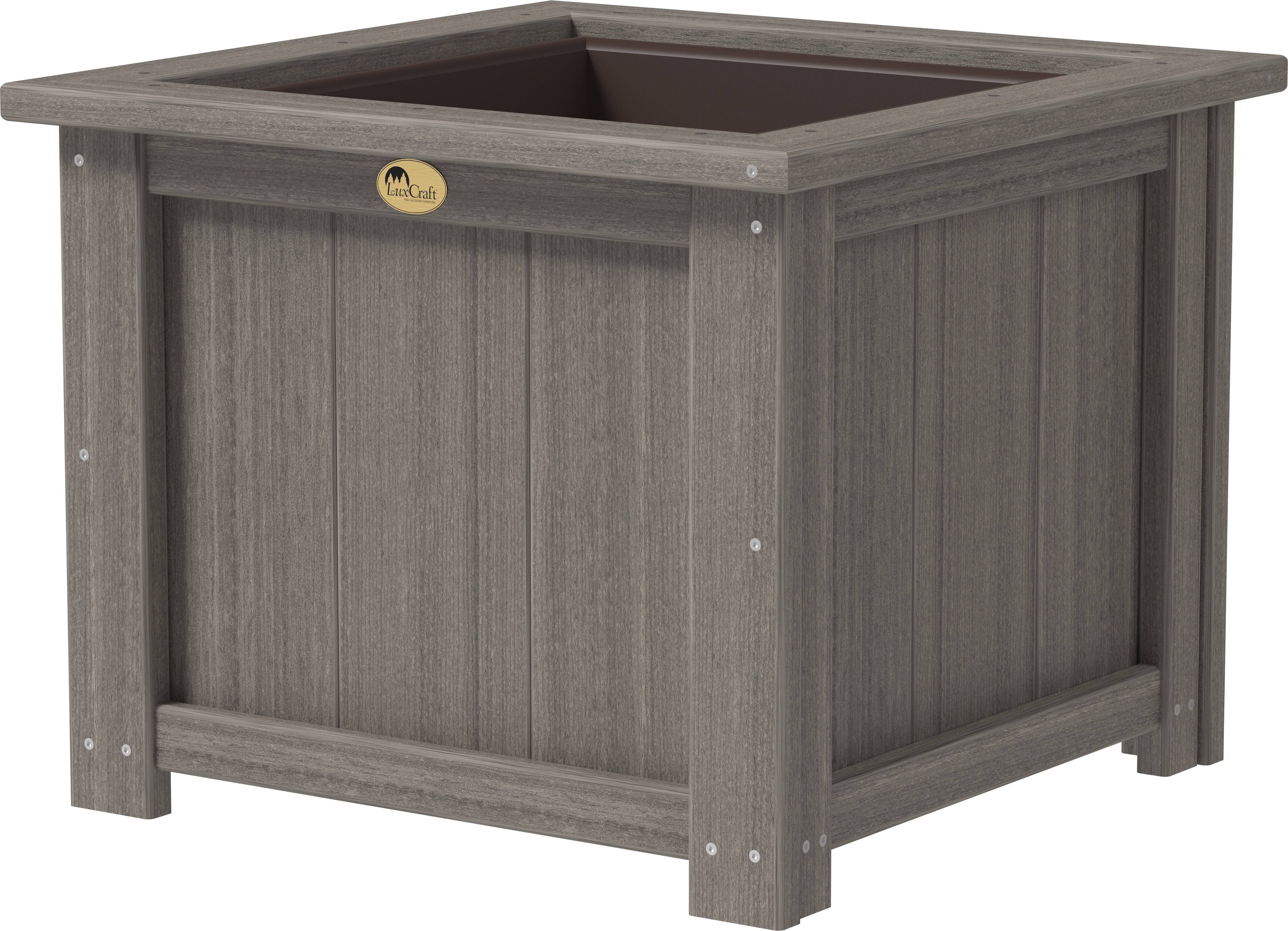 LuxCraft – Square Planter – Durable Outdoor Planter with Drainage Liner