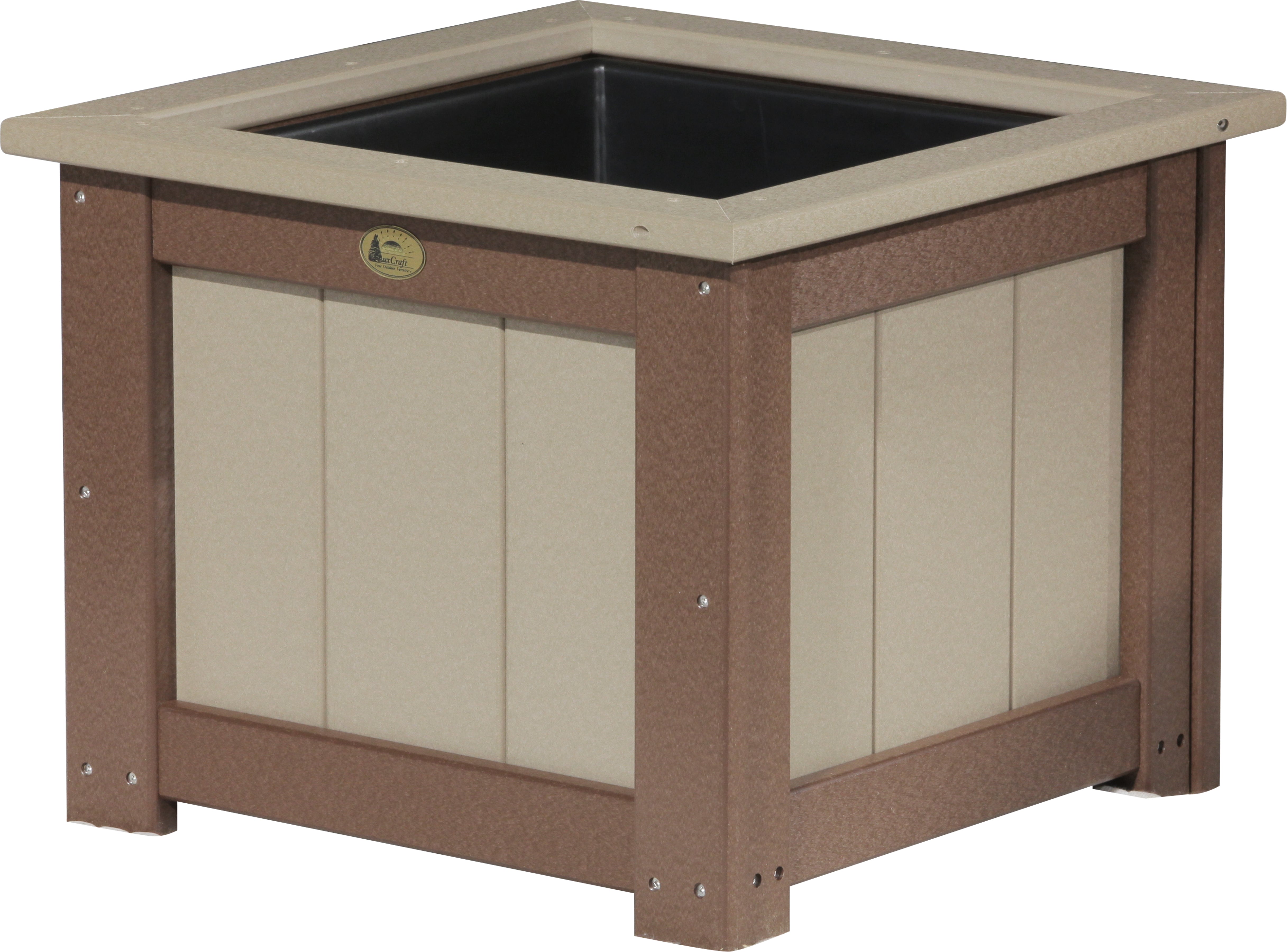 LuxCraft – Square Planter – Durable Outdoor Planter with Drainage Liner