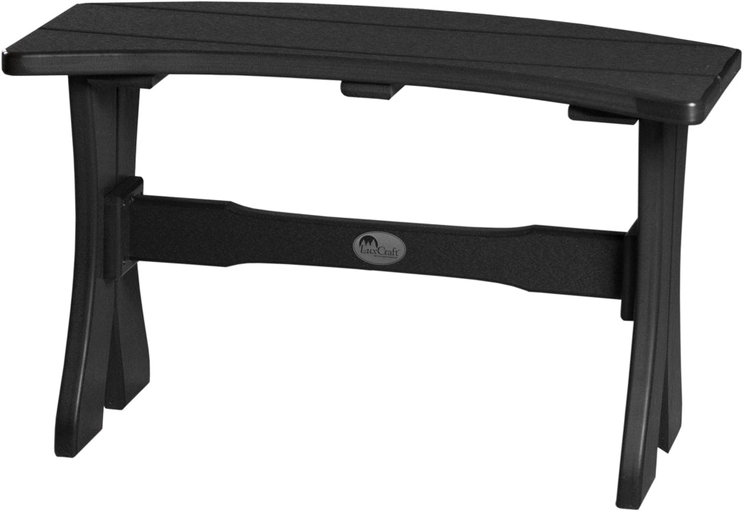 LuxCraft – 28″ Table Bench – Curved Outdoor Bench for Round Patio Tables