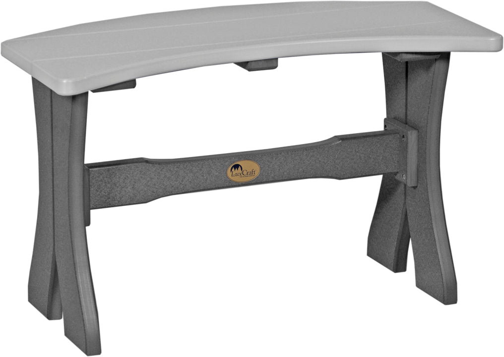 LuxCraft – 28″ Table Bench – Curved Outdoor Bench for Round Patio Tables
