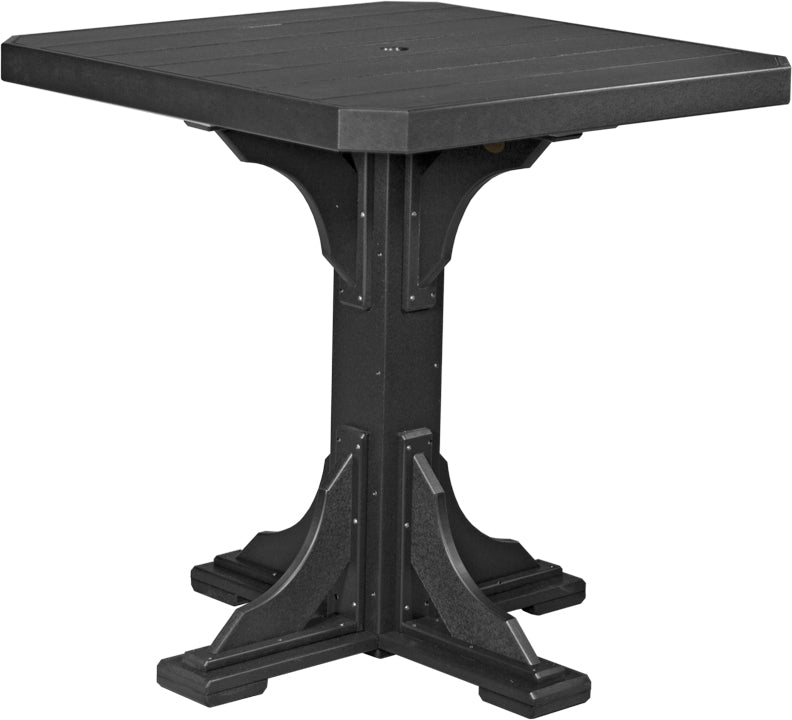 LuxCraft – 41″ Square Dining Table – Outdoor Patio Table with Umbrella Hole