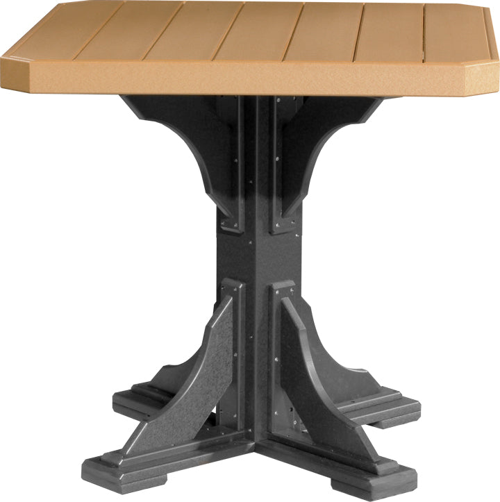LuxCraft – 41″ Square Dining Table – Outdoor Patio Table with Umbrella Hole
