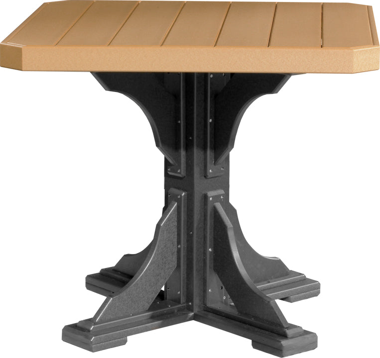 LuxCraft – 41″ Square Dining Table – Outdoor Patio Table with Umbrella Hole