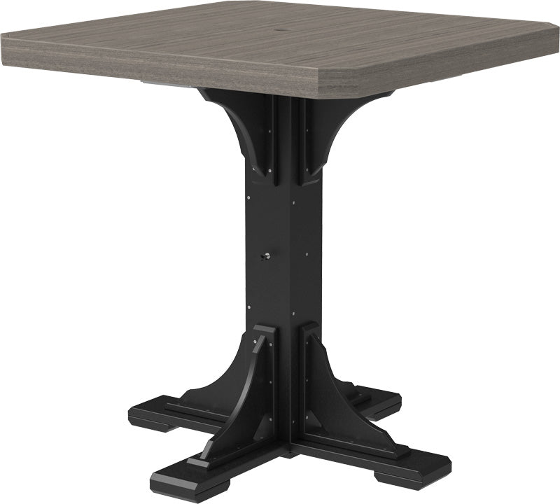 LuxCraft – 41″ Square Dining Table – Outdoor Patio Table with Umbrella Hole