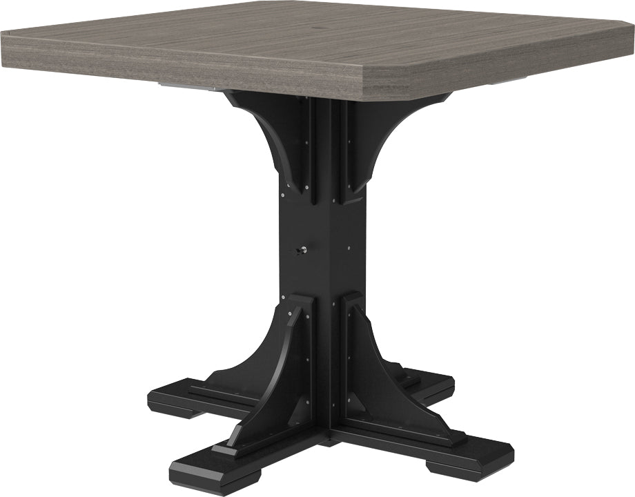 LuxCraft – 41″ Square Dining Table – Outdoor Patio Table with Umbrella Hole