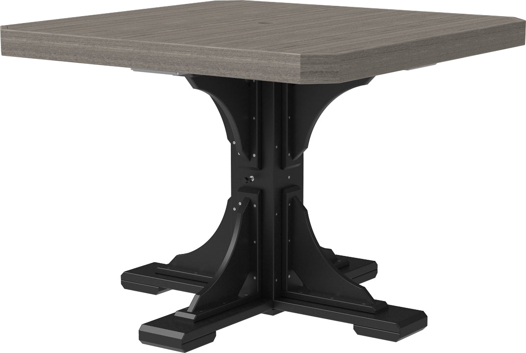 LuxCraft – 41″ Square Dining Table – Outdoor Patio Table with Umbrella Hole