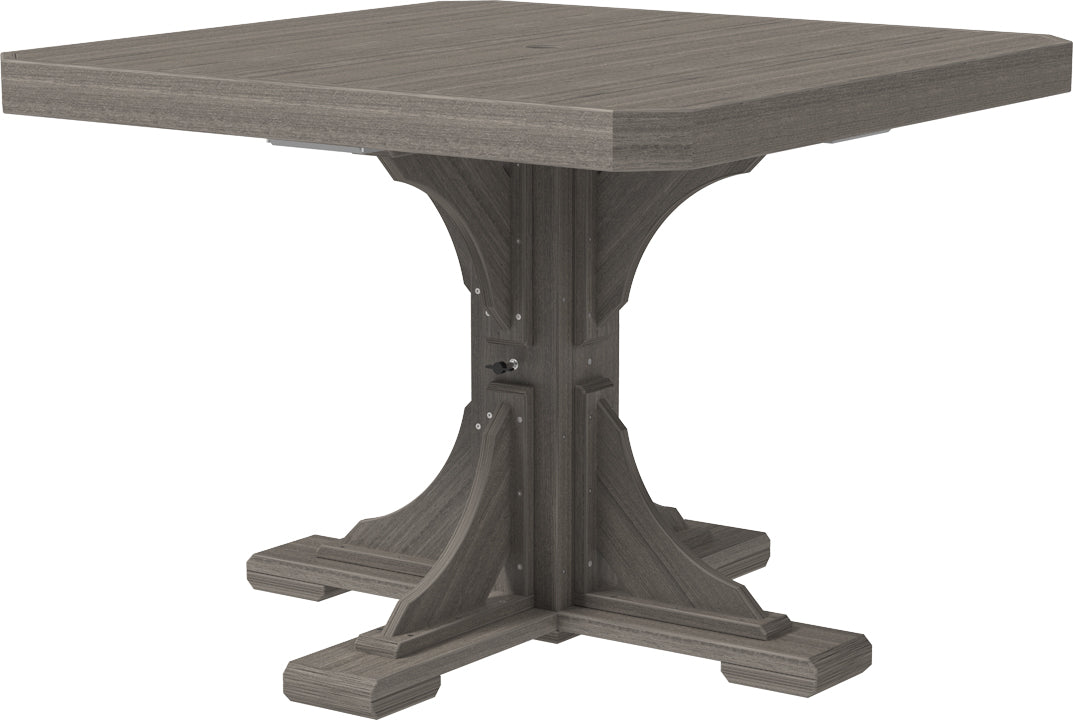 LuxCraft – 41″ Square Dining Table – Outdoor Patio Table with Umbrella Hole