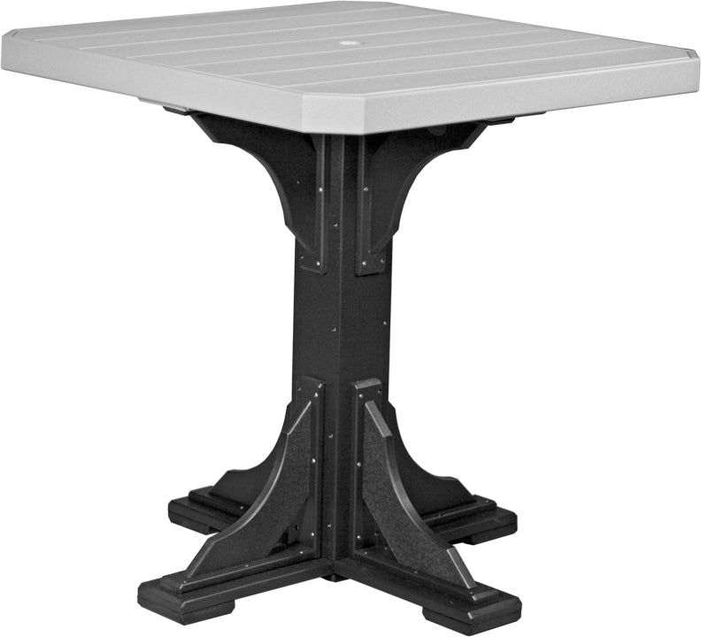 LuxCraft – 41″ Square Dining Table – Outdoor Patio Table with Umbrella Hole